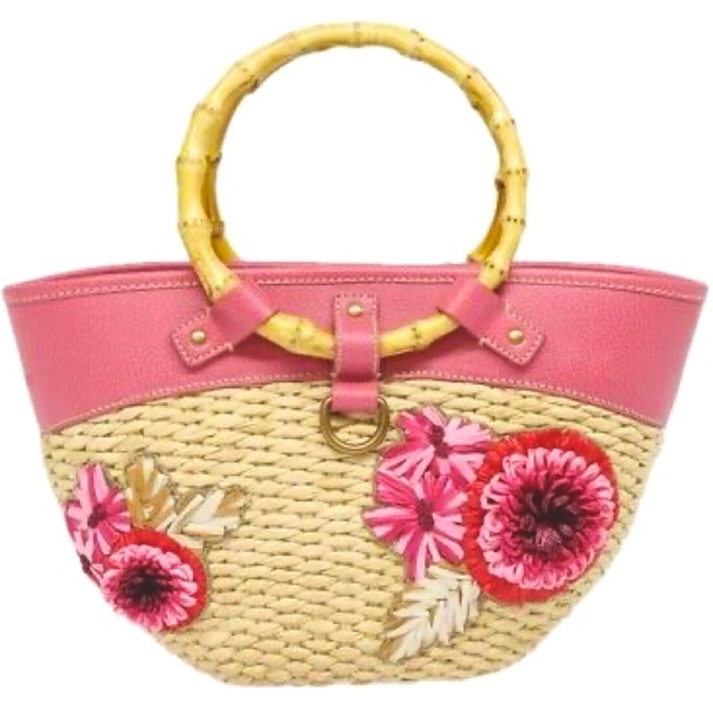 Miu Miu by Prada Leather & Bamboo Handbag